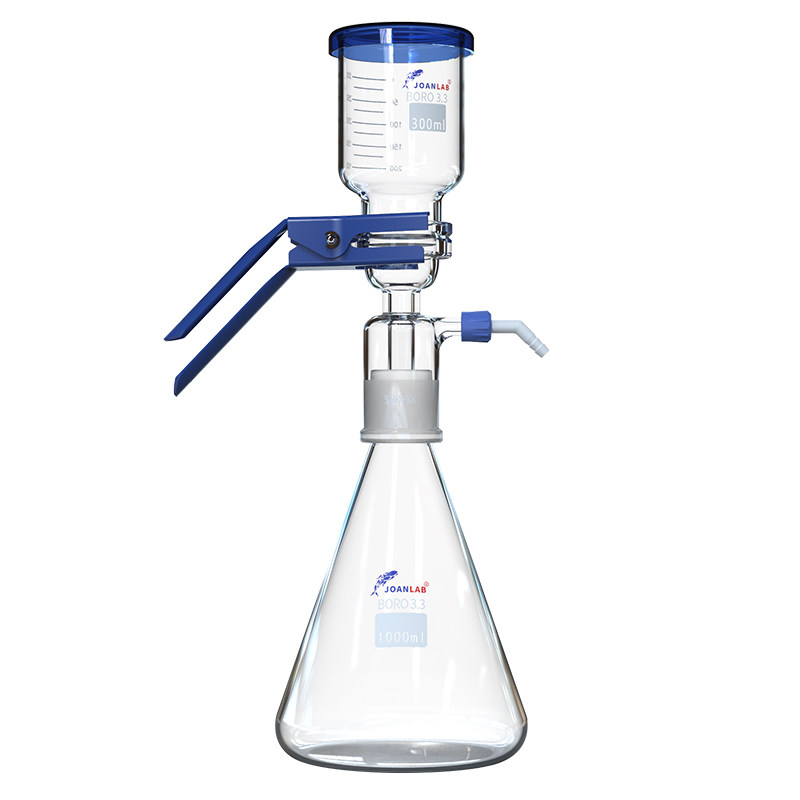 JOANLAB 真空过滤器砂芯过滤装置溶剂抽滤器实验室抽滤装置1000ml