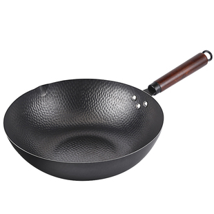 老式传统铁锅炒菜锅炒锅不粘锅家用无涂层燃气电磁炉通用马勺