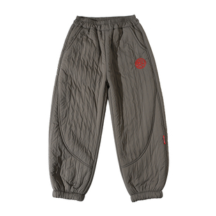 男童裤子加绒2025新款秋冬痞帅中大童冬季加厚绒裤宽松儿童休闲裤