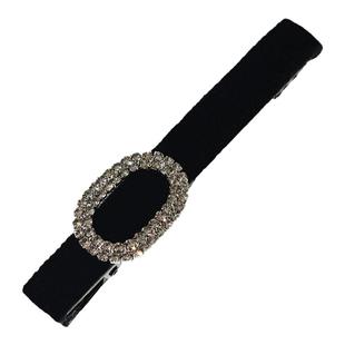 边夹一字夹鸭嘴夹丝绒发卡大号侧边高级感刘海发夹碎发夹子头饰女