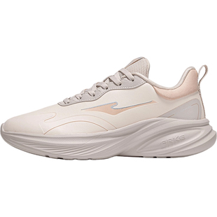 鸿星尔克女鞋跑步鞋2026新款皮面防水轻便休闲鞋子春季运动鞋女款