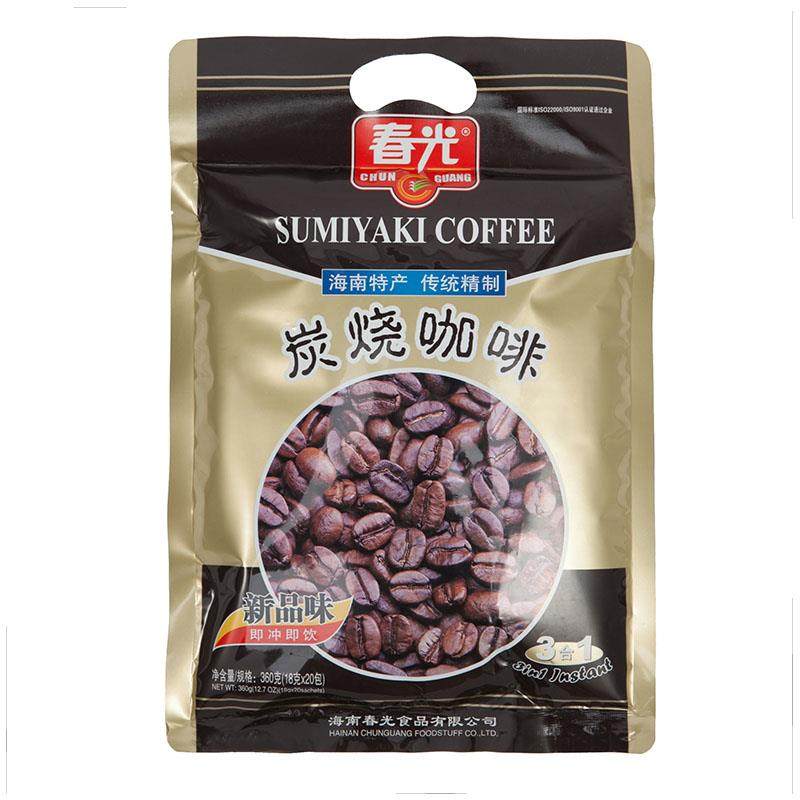 炭烧咖啡海南春光冲调整箱咖啡粉