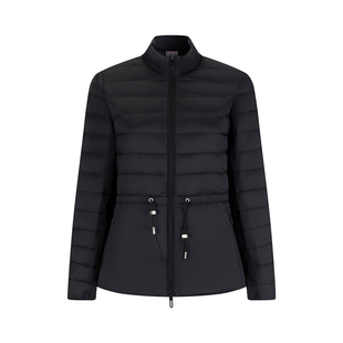 RARN轻薄排骨羽绒服女立领收腰2025冬装90白鸭绒保暖修身短款外套