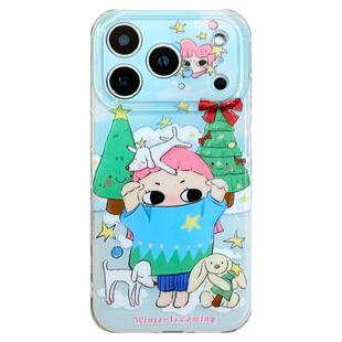 由里公园ins可爱冬日圣诞树兔兔粉发女孩17适用17pro苹果17ProMax手机壳iPhone16全包14新款16Promax保护套13
