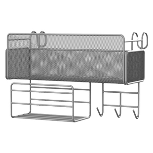 床头置物架免打孔宿舍神器床边挂篮大学寝室上铺床上零食收纳架子