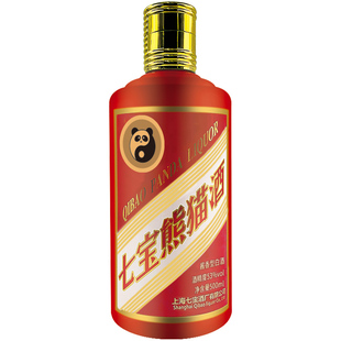 【顺丰包邮】上海七宝熊猫升级款非遗白酒酱香型53度单瓶装礼盒