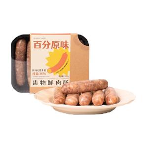 齿物爆汁鲜肉肠无添加烤肠200g×1盒