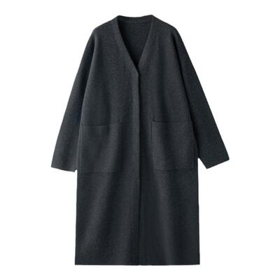 GOLDENBARRY|金和百瑞241182慵懒宽松长款羊毛开衫女