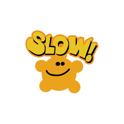 慢吞车SLOW低速提醒风挡贴纸