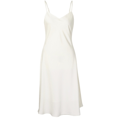 诗凡黎仿醋酸黑色吊带裙连衣裙淡人缎面鱼尾女伊芙丽outlets店