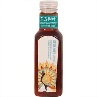 农夫山泉东方树叶菊花普洱茶饮料500ml瓶装整箱0糖0卡复合茶饮品
