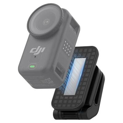 telesin泰迅适配DJI大疆Osmo Nano磁吸帽檐夹运动相机鸭舌帽夹可调节头戴支架横竖第一人称视角拍摄配件