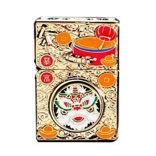 佐罗zorro煤油款打火机重型盔甲吉祥如意全铜防风旋转解压男礼物