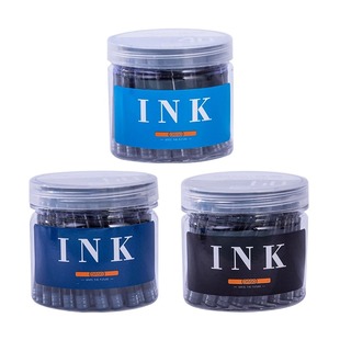 OASO优尚钢笔墨囊可替换便携一次性墨胆毕加索钢笔通用非碳素墨水蓝色黑色蓝黑色补充液小口径2.6mm/3.4mm