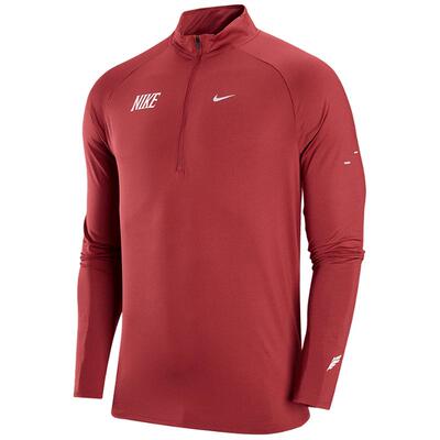 【自营】NIKE耐克新年红色男子速干半拉链立领跑步卫衣IQ3818-613