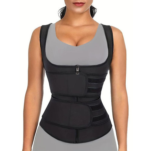 D 58069 Double waist trainer corset vest 双腰带收腹束腰背心