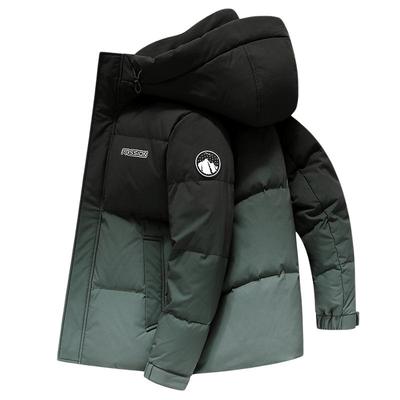 鸭鸭羽绒服连帽短款外套连帽