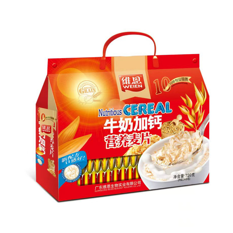 维恩720g牛奶加钙谷物麦片