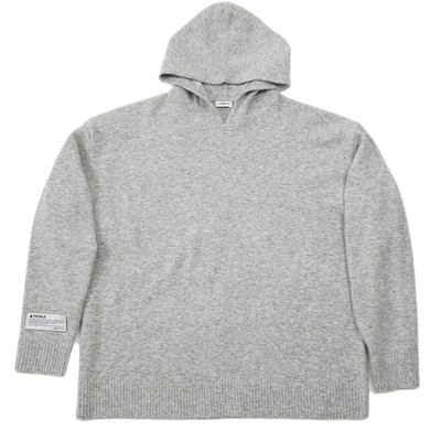 TRIPLE宽松男毛衣套头衫连帽卫衣