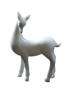 迷你小鹿可爱桌面摆件造景陶瓷