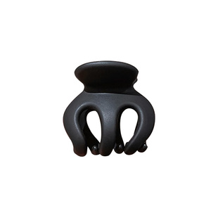 黑色扎丸子头南瓜夹高端女后脑勺夏天发夹高马尾抓夹小号夹子头饰