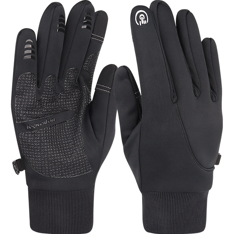 户外保暖手套男女骑行运动跑步登山可触屏防滑防风耐磨秋冬季越野