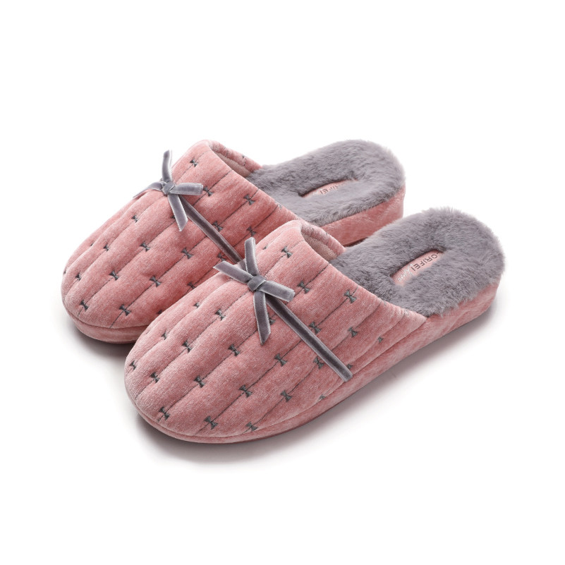 家丽芙棉拖鞋女士冬季轻奢室内2022年新款家居家用特短绒防滑拖鞋