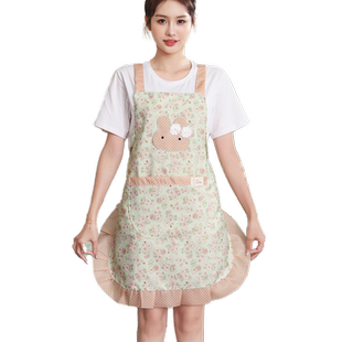 围裙厨房家用专用餐饮做饭网红工作服罩衣女新款护衣时尚兔子围腰