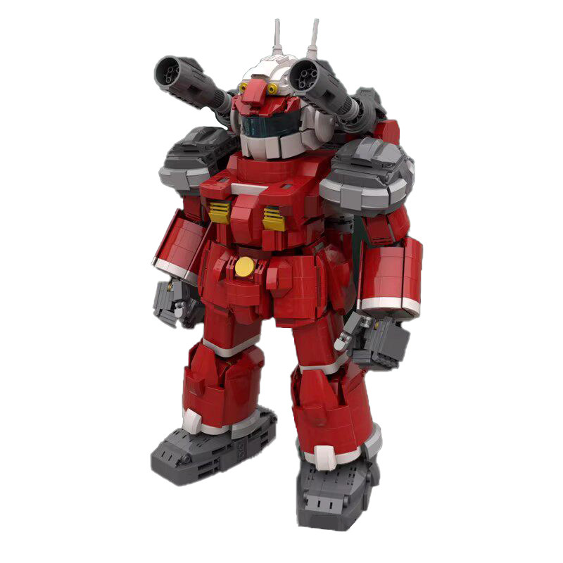 RX-77-2钢加农高达机甲积木玩具