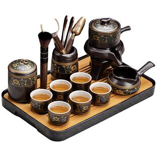 懒人石墨自动茶具套装家用旋转冲泡茶壶中式喝茶神器功夫茶杯全套