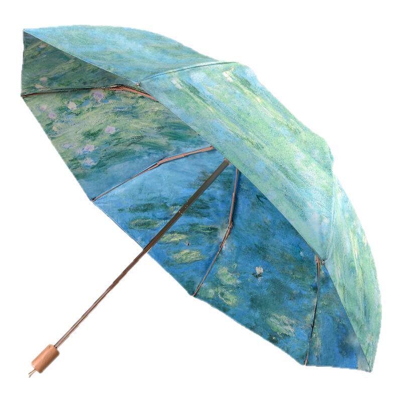 天堂伞双层遮阳伞黑胶防晒防紫外线女晴雨两用雨伞折叠便携太阳伞