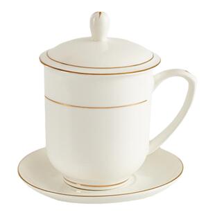 骨瓷公司会议茶杯瓷杯刻字白色办公杯专用水杯陶瓷杯定制logo印字