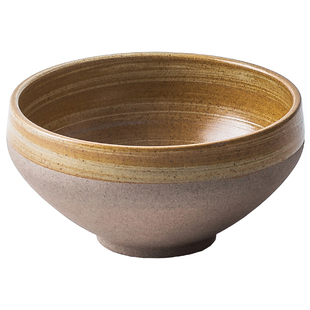 云和堂|复古日式米饭碗手绘粗陶吃饭碗家用简约高脚碗面碗小汤碗