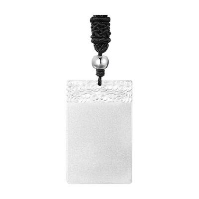 臻汇银足银999无事牌吊坠