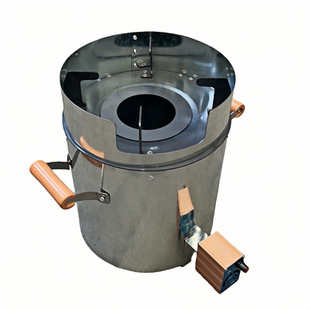 户外柴火炉灶野外无烟农村家用烧木柴移动便携新型汽气化炉具野餐