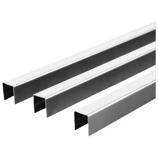 塑钢门窗轨道修复条推拉门导轨滑道窗户滑轨轮下轨道不锈钢u型槽