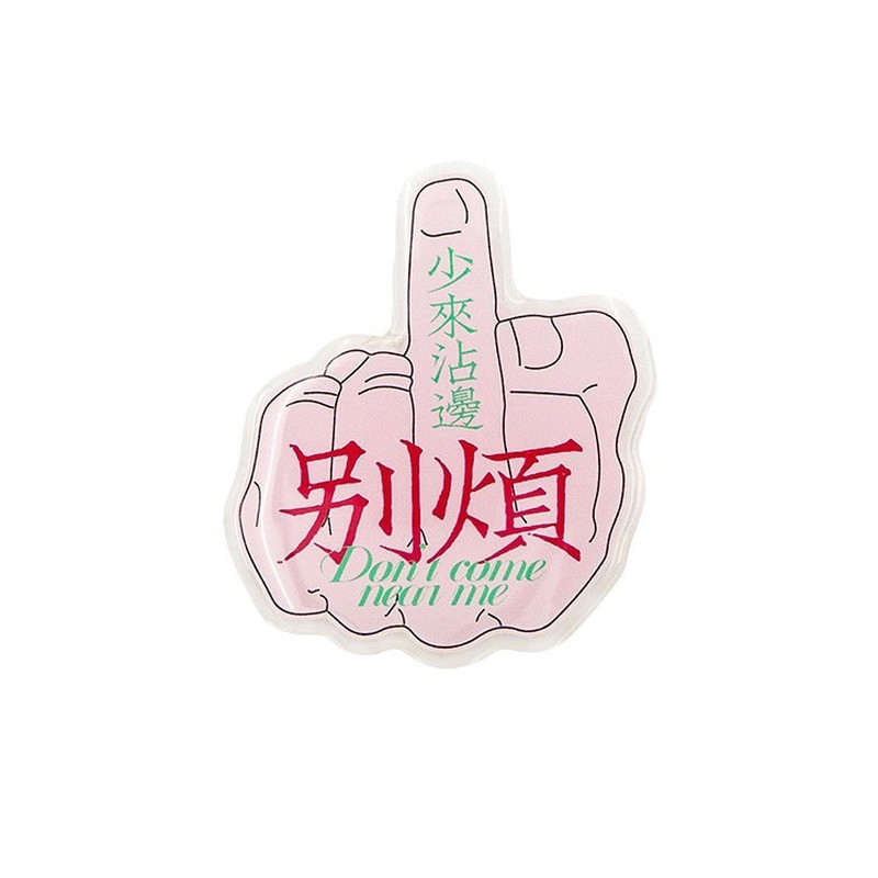 创意文字防滑气囊指环扣手机支架