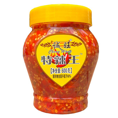 正品诚旺特辣王剁椒600g鲜辣脆