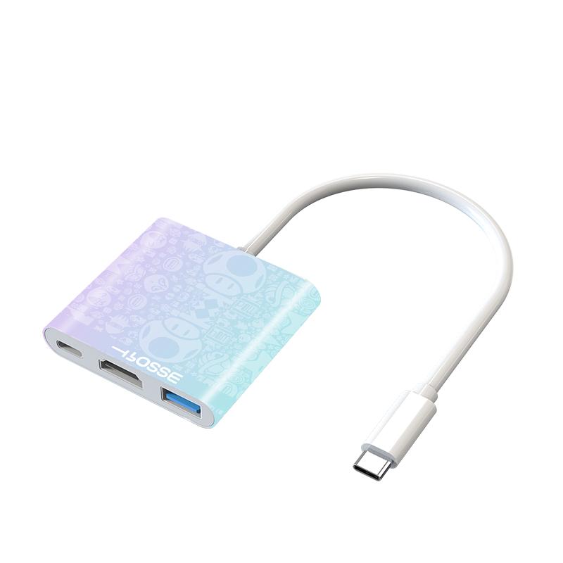 适用任天堂switch便携底座NS投屏线转换器oled连接电视显示器扩展