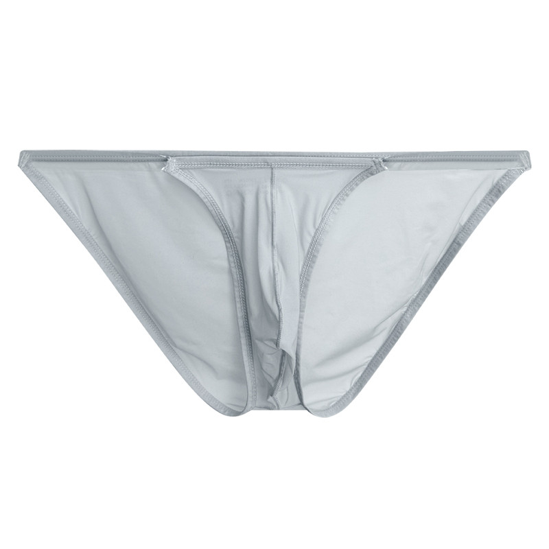 裸睡无感内裤三角冰丝高叉无痕细边隐形情趣男士透明内裤全透超薄