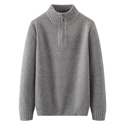 加大码男士加厚保暖针织衫