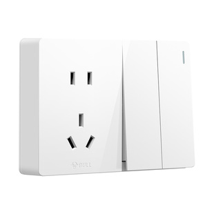 公牛明装二开五孔十孔带开关插座明线两开2开5孔10孔家用墙壁面板