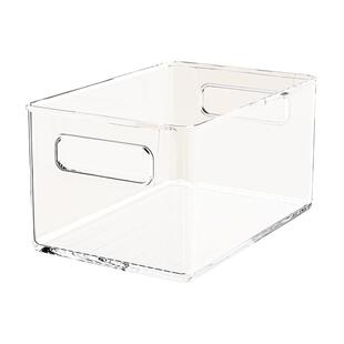 桌面书架书本收纳盒学生教室桌上装书整理箱办公桌书籍透明储物筐