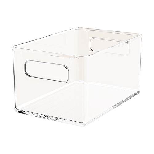 桌面书架书本收纳盒学生教室桌上装书整理箱办公桌书籍透明储物筐