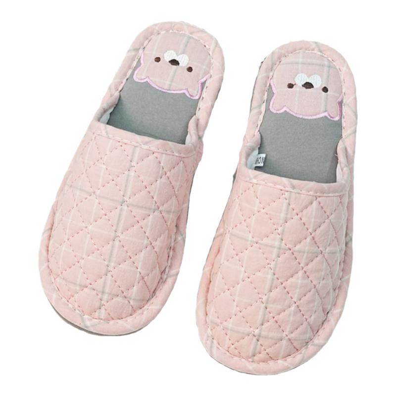 居家室内地板棉拖鞋女包头加厚三层布艺布底布拖鞋静音防滑无声冬