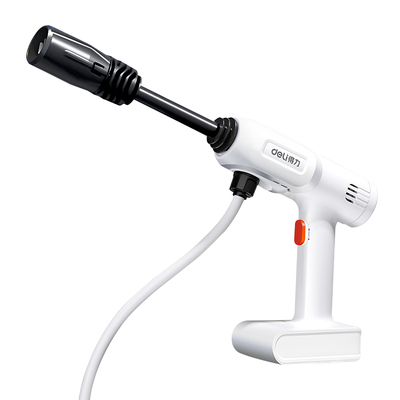 得力无线洗车机锂电高压水枪家用清洗神器强力增压大功率充锂电池