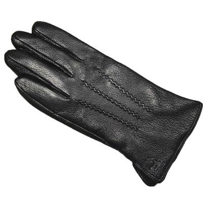 山羊皮冬季加绒加厚户外机车手套