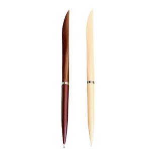 刀笔圆珠笔芯老式原子笔快递教师 0.7物流办公老师开箱蓝红黑色心