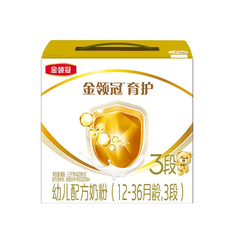 伊利金领冠三联育护3段奶粉1200g