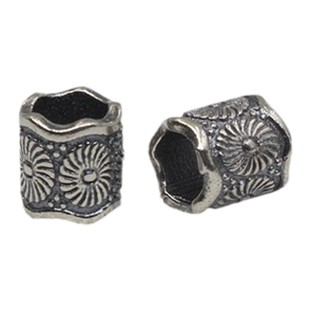 S925纯银 大孔管珠 大孔道隔珠